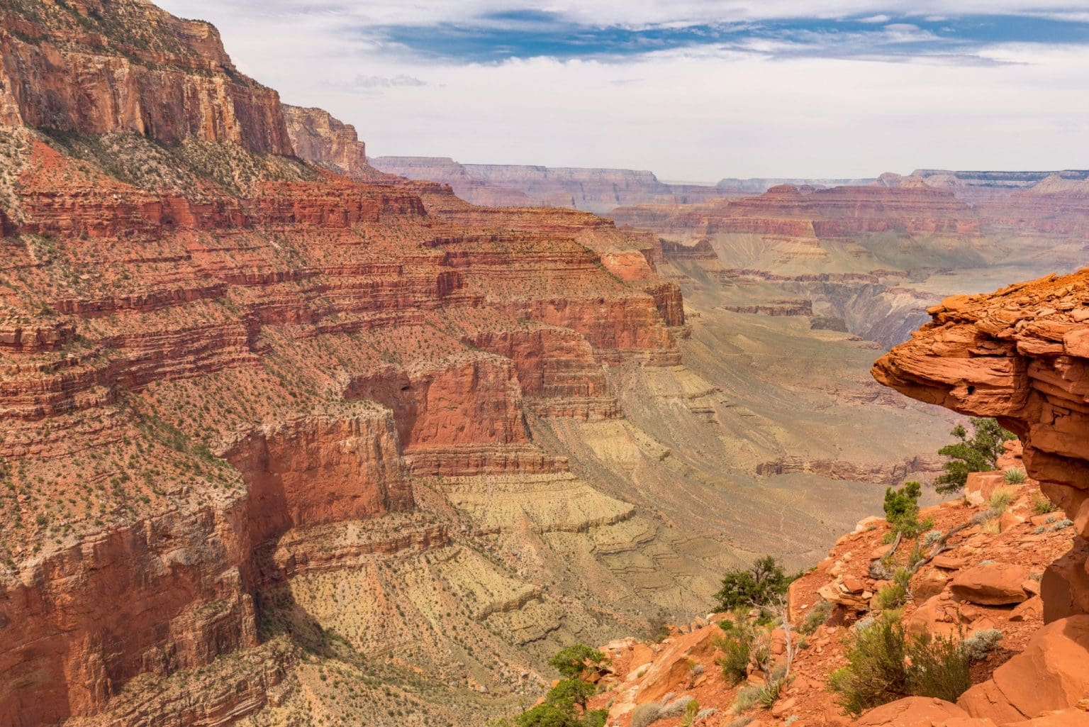 USA - Grand Canyon day hike: South Kaibab Trail to Skeleton Point ...